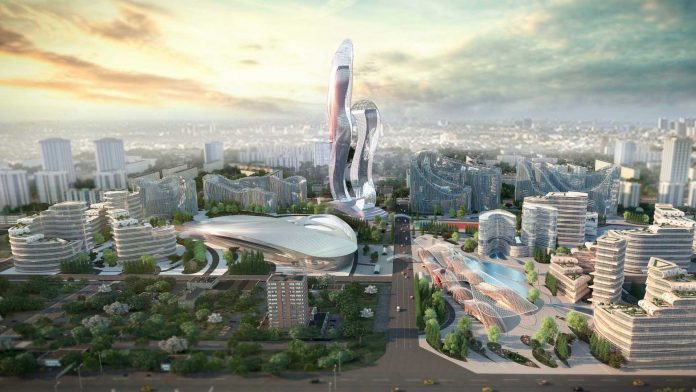 Projet Smart City Diamniadio ville nouvelle Sénégal vue aérienne