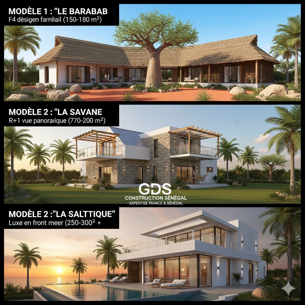 Catalogue villas clé en main Sénégal GDS Construction diaspora